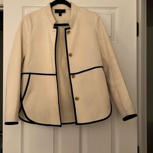 J Crew Dress Jacket cream & Black